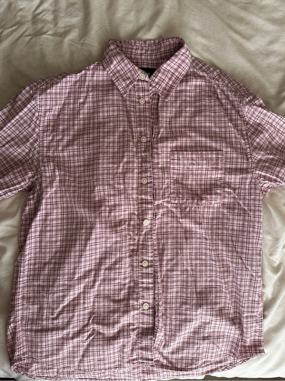 Men’s long sleeve button down shirt relaxed fit cotton